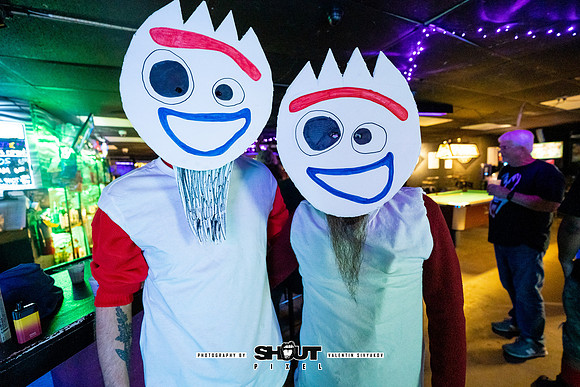 Off-Stage Halloween Havoc at The Wormhole photo by Valentin Sivyakov