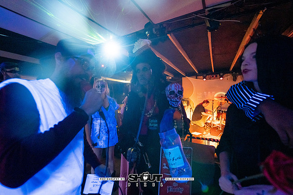 Off-Stage Halloween Havoc at The Wormhole photo by Valentin Sivyakov