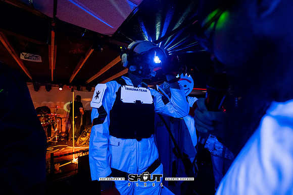 Off-Stage Halloween Havoc at The Wormhole photo by Valentin Sivyakov