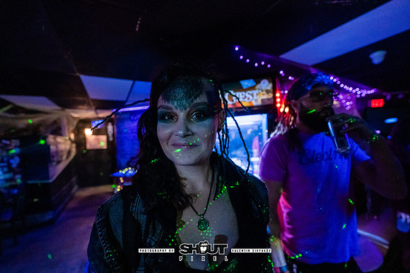 Off-Stage Halloween Havoc at The Wormhole photo by Valentin Sivyakov