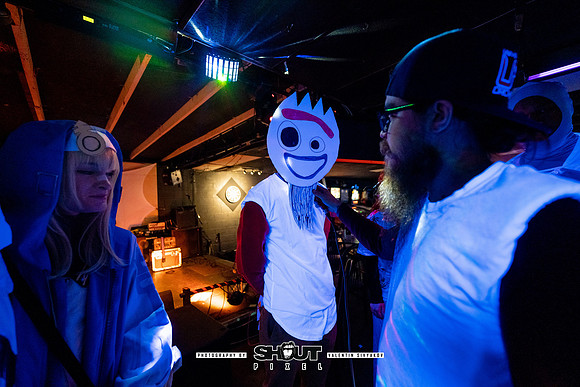 Off-Stage Halloween Havoc at The Wormhole photo by Valentin Sivyakov