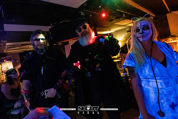 Off-Stage Halloween Havoc at The Wormhole photo by Valentin Sivyakov