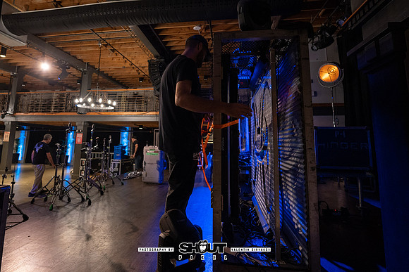 Off-stage Hinder, Lilakk, Hey Chroma show at Victory North Savannah photography by Valentin Sivyakov