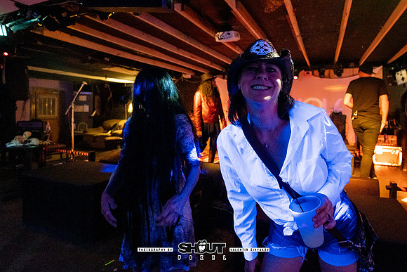 Off-Stage Halloween Havoc at The Wormhole photo by Valentin Sivyakov