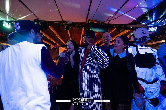 Off-Stage Halloween Havoc at The Wormhole photo by Valentin Sivyakov