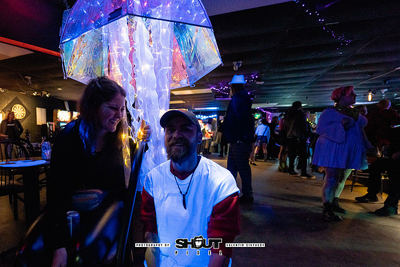 Off-Stage Halloween Havoc at The Wormhole photo by Valentin Sivyakov