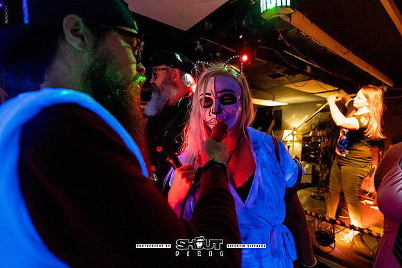 Off-Stage Halloween Havoc at The Wormhole photo by Valentin Sivyakov