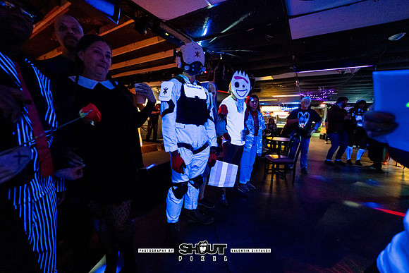 Off-Stage Halloween Havoc at The Wormhole photo by Valentin Sivyakov