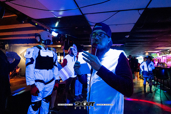 Off-Stage Halloween Havoc at The Wormhole photo by Valentin Sivyakov