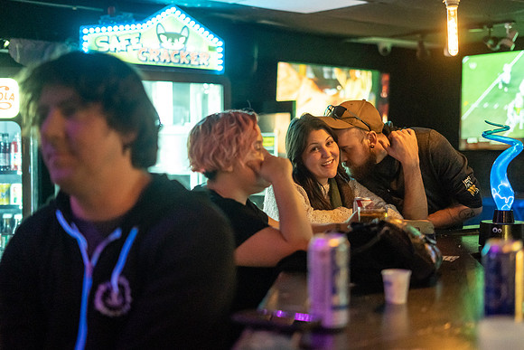 Off- Stage Year of October, The Weird Sisters, Nomad at The Wormhole Bar, Savannah, GA, Photography by Valentin Sivyakov-VAL02891