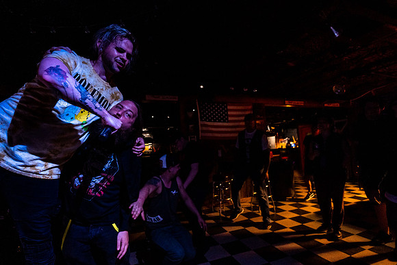 170- Nvision and Heavens Void, Pink Peugeot at Sav Wingmen Clubhouse photo by Valentin Sivyakov-VAL01119